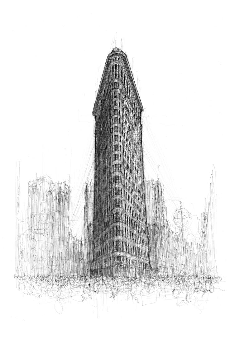 Flatiron Building New York Drawing By Luke Adam Hawker Saatchi Art