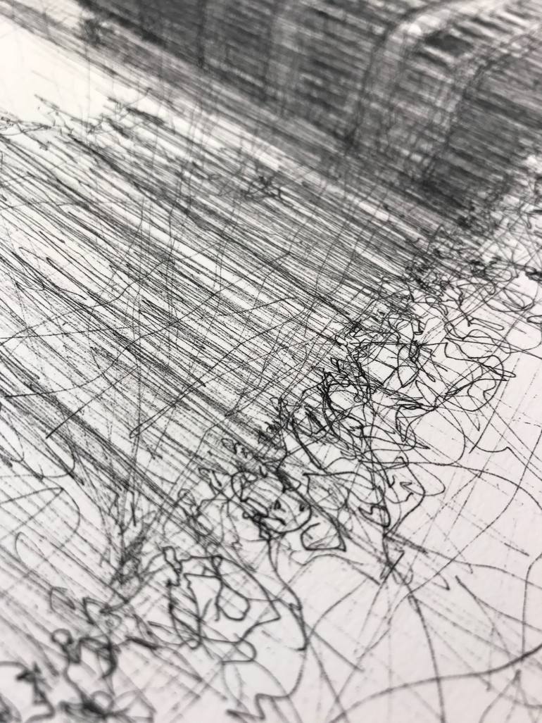 Original Figurative Architecture Drawing by Luke Adam Hawker