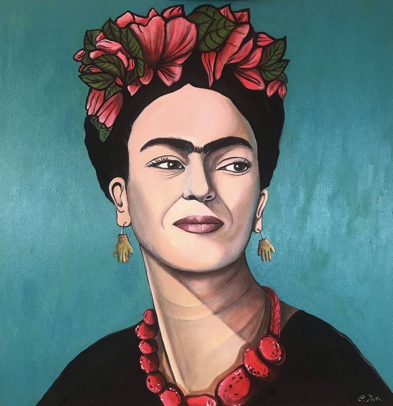 My version of Frida Painting by Claudia Mattei | Saatchi Art