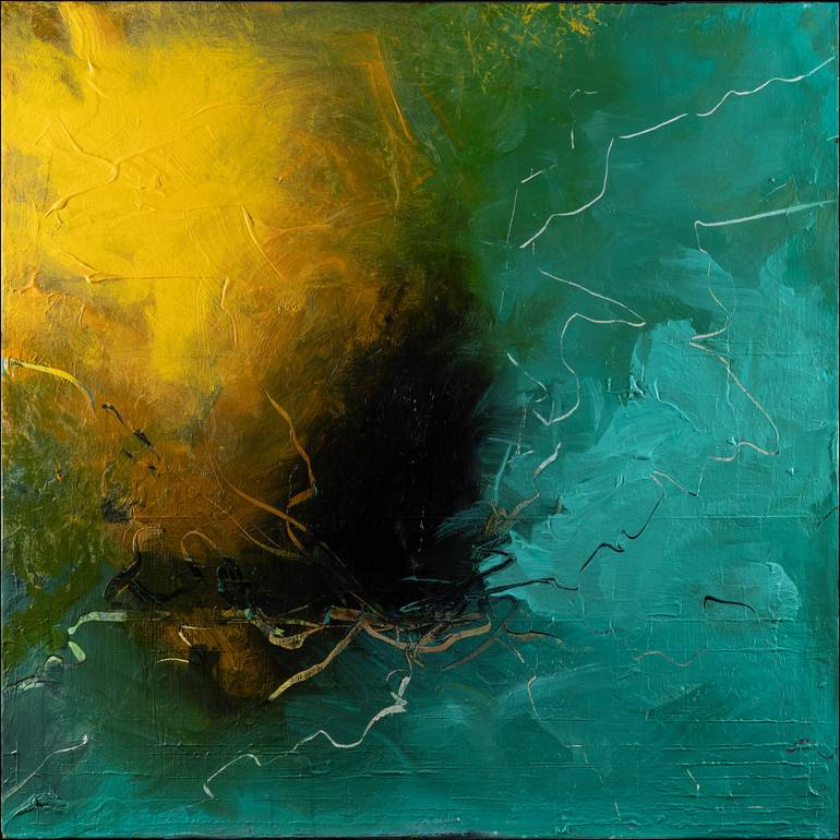 Original Expressionism Abstract Painting by Nemanja Nikolic