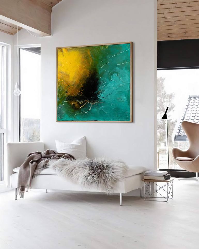 Original Expressionism Abstract Painting by Nemanja Nikolic