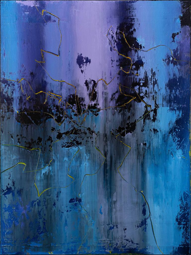 Original Expressionism Abstract Painting by Nemanja Nikolic