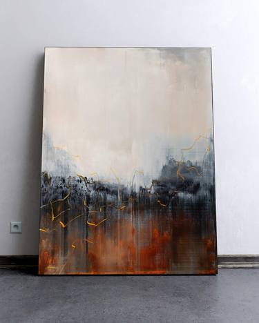 Original Expressionism Abstract Painting by Nemanja Nikolic