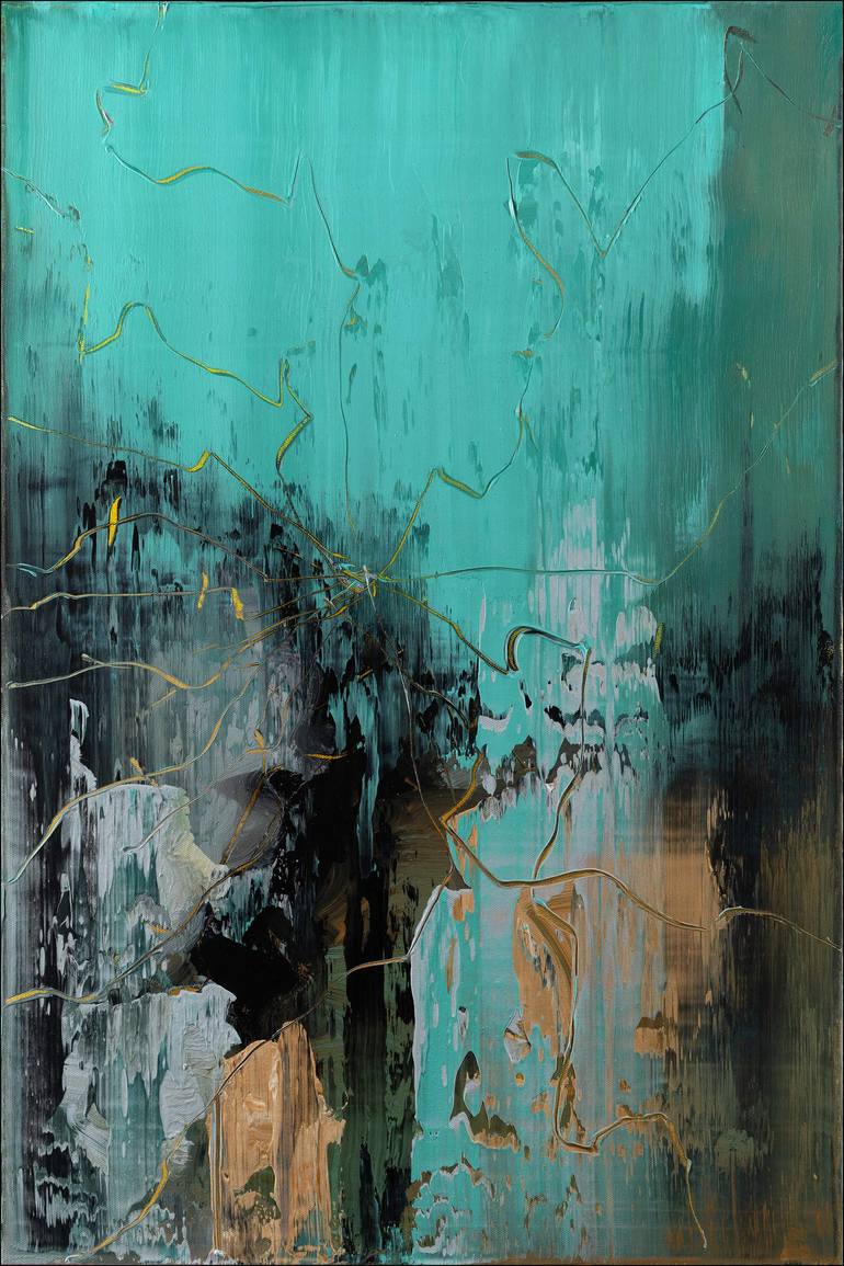 Original Expressionism Abstract Painting by Nemanja Nikolic