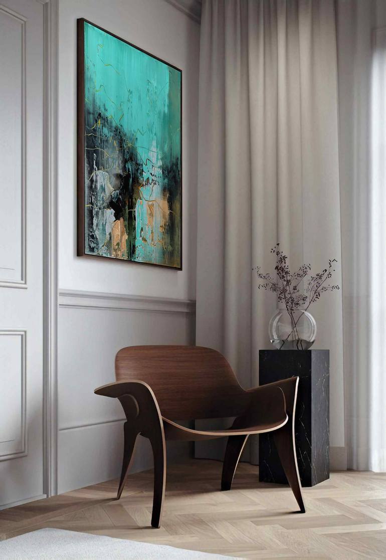 Original Expressionism Abstract Painting by Nemanja Nikolic