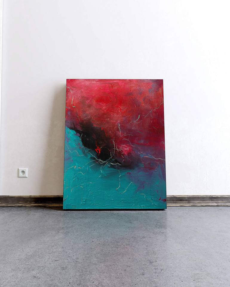 Original Expressionism Abstract Painting by Nemanja Nikolic