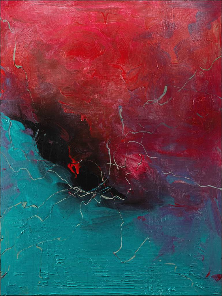 Original Expressionism Abstract Painting by Nemanja Nikolic