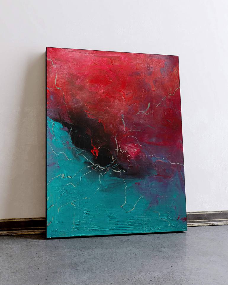 Original Expressionism Abstract Painting by Nemanja Nikolic