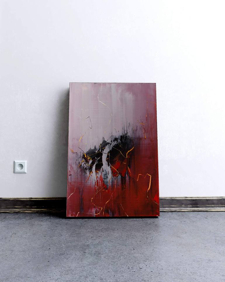 Original Expressionism Abstract Painting by Nemanja Nikolic