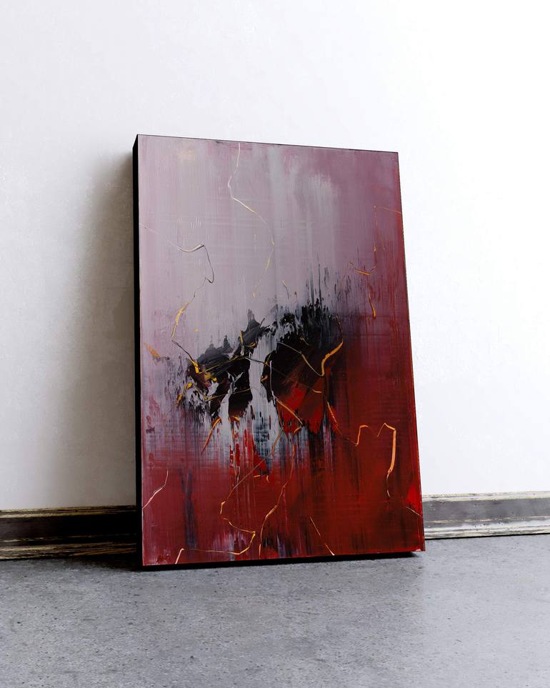 Original Expressionism Abstract Painting by Nemanja Nikolic