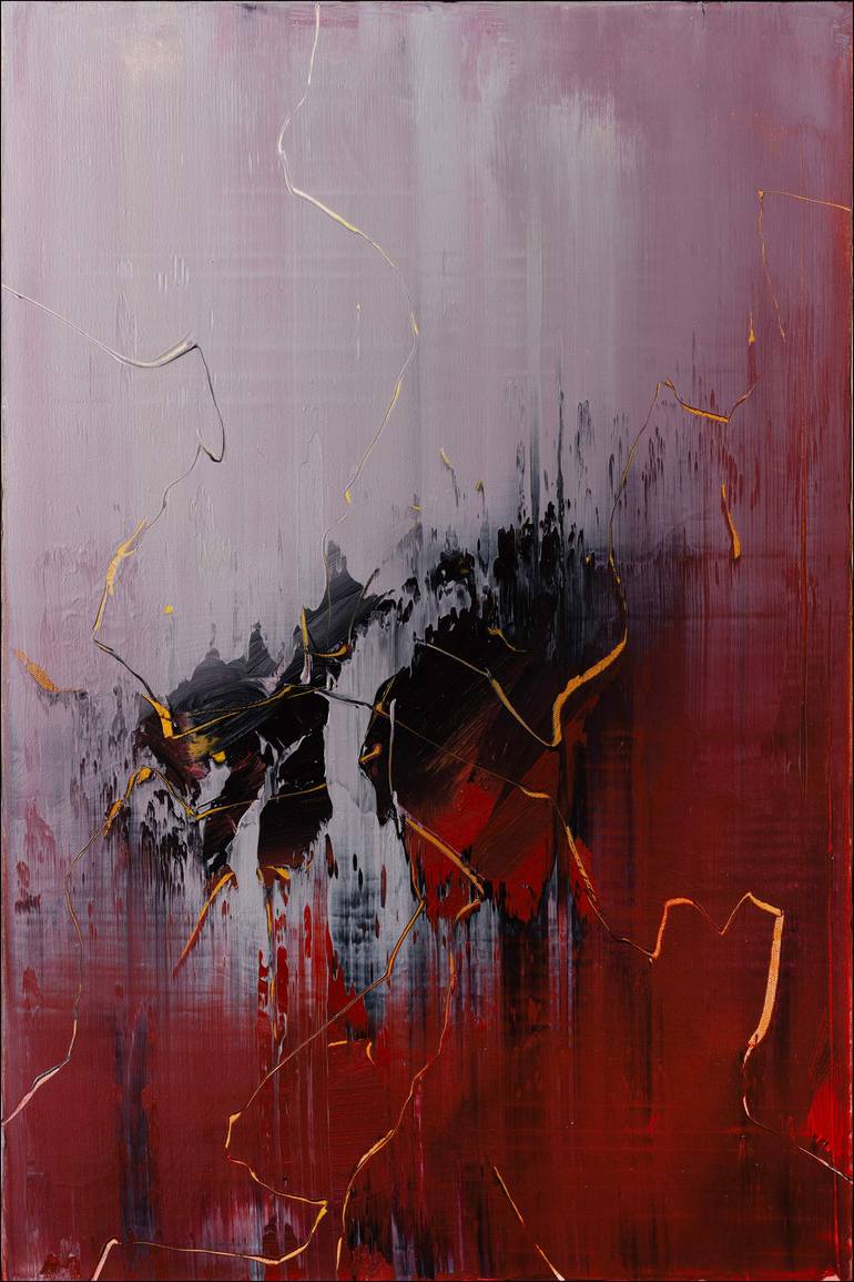Original Expressionism Abstract Painting by Nemanja Nikolic