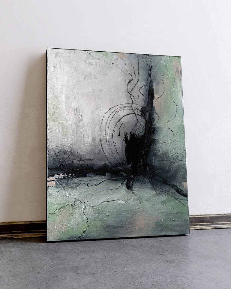 Original Expressionism Abstract Painting by Nemanja Nikolic