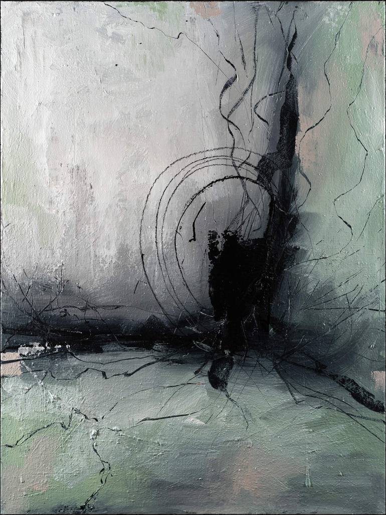 Original Expressionism Abstract Painting by Nemanja Nikolic