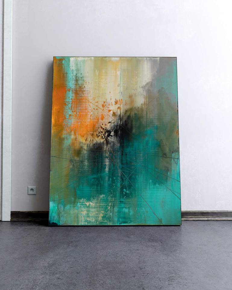Original Expressionism Abstract Painting by Nemanja Nikolic