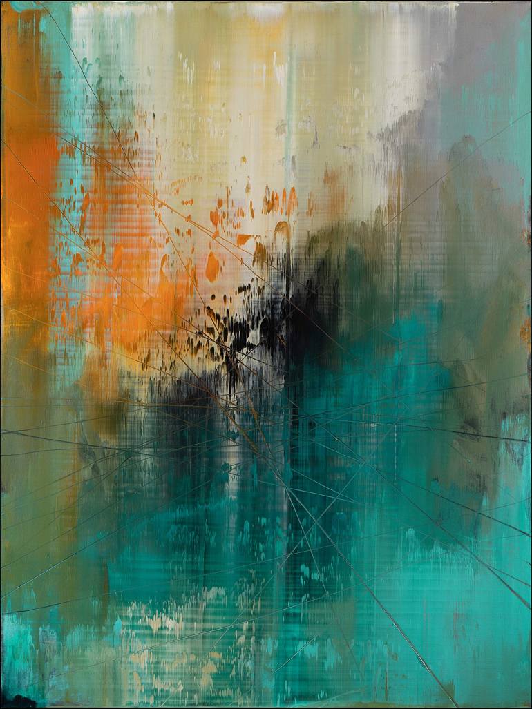 Original Expressionism Abstract Painting by Nemanja Nikolic