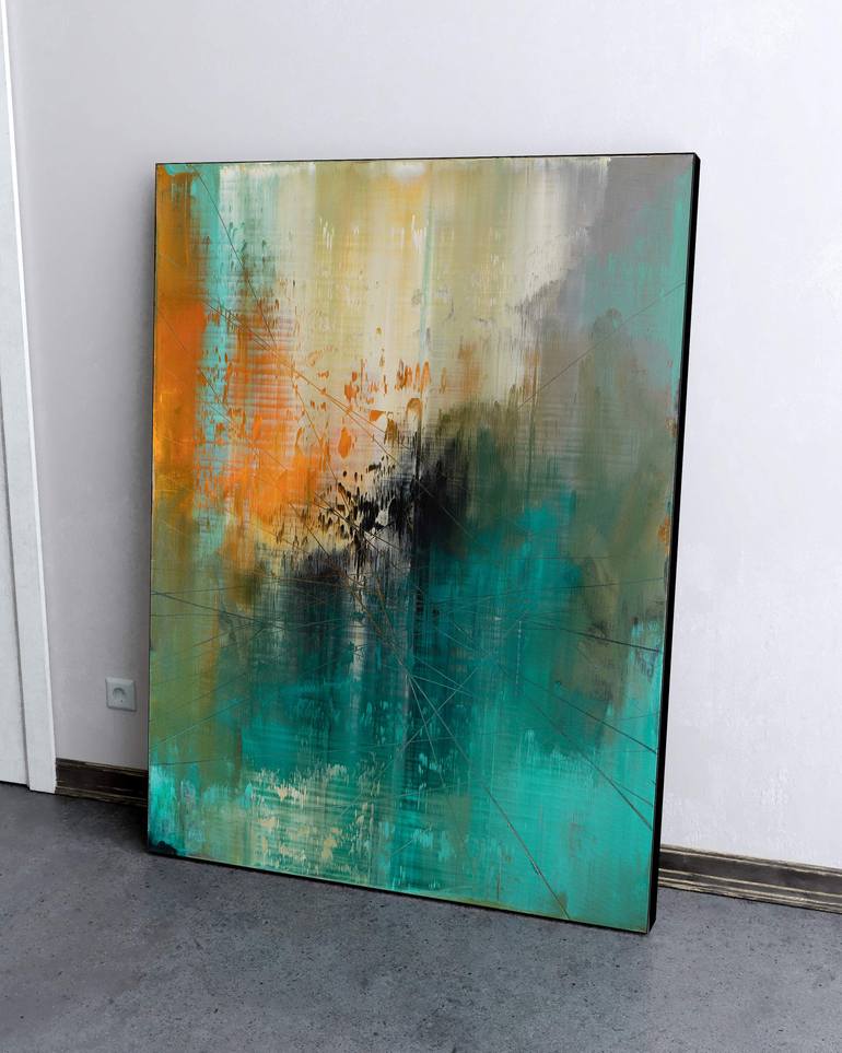 Original Expressionism Abstract Painting by Nemanja Nikolic