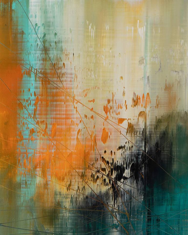 Original Expressionism Abstract Painting by Nemanja Nikolic
