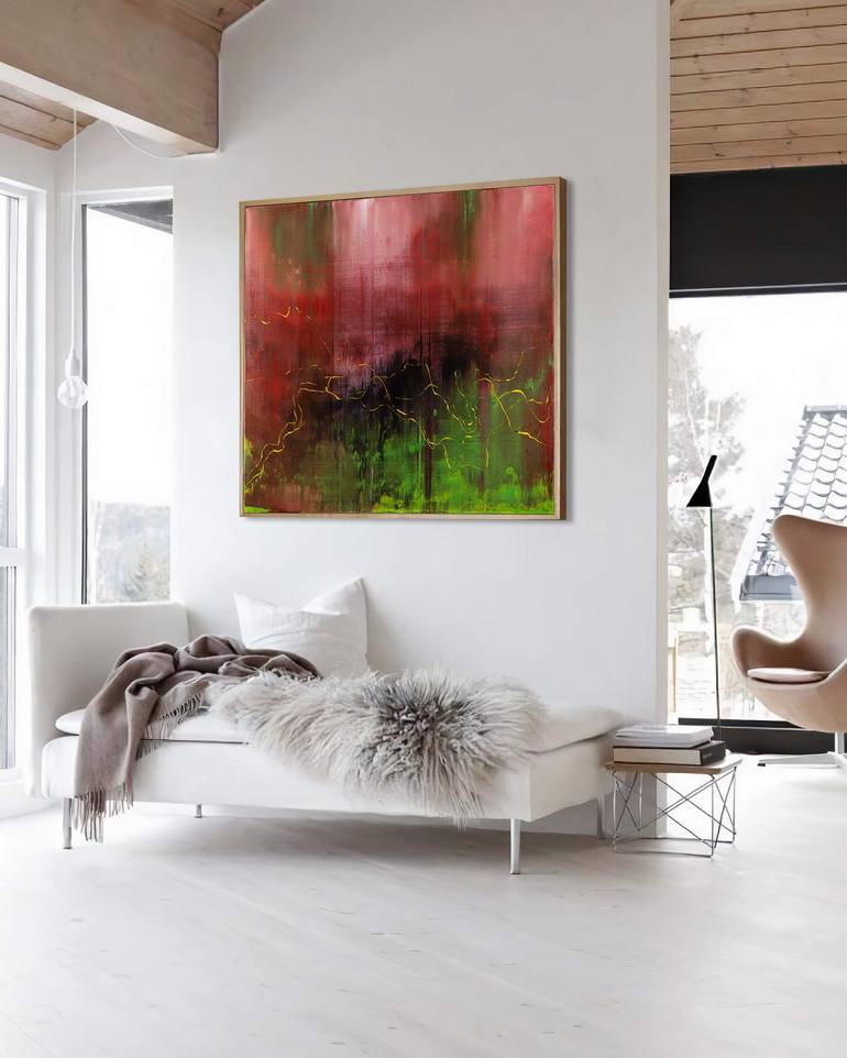 Original Expressionism Abstract Painting by Nemanja Nikolic