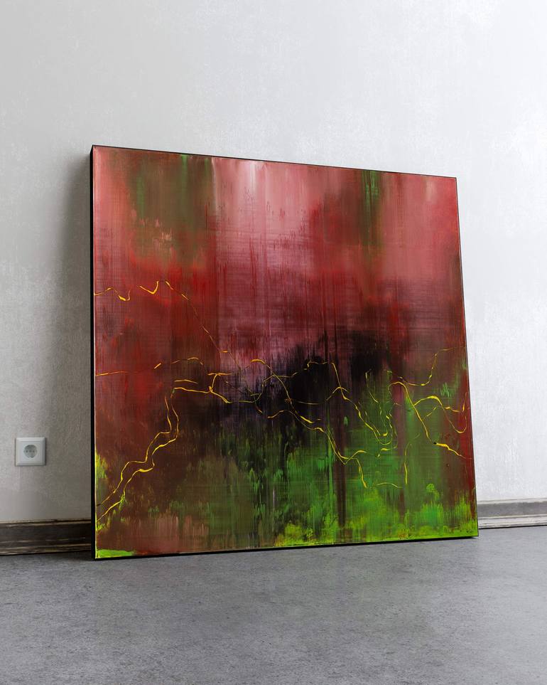 Original Expressionism Abstract Painting by Nemanja Nikolic