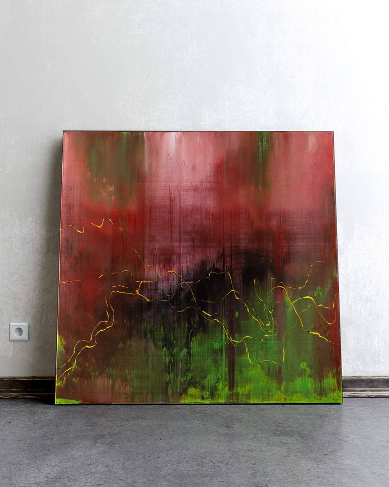 Original Expressionism Abstract Painting by Nemanja Nikolic