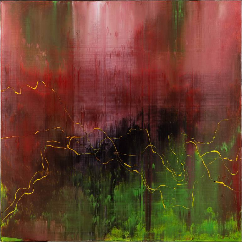 Original Expressionism Abstract Painting by Nemanja Nikolic