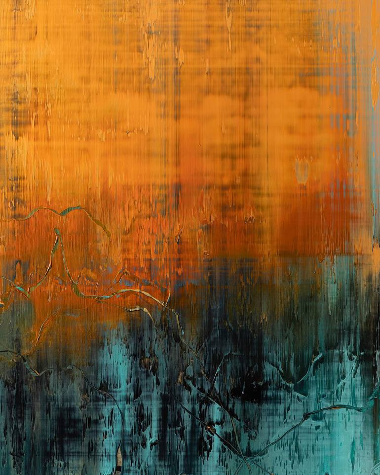 Original Expressionism Abstract Painting by Nemanja Nikolic