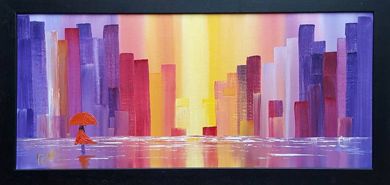 Original Figurative Abstract Painting by Russell Collins