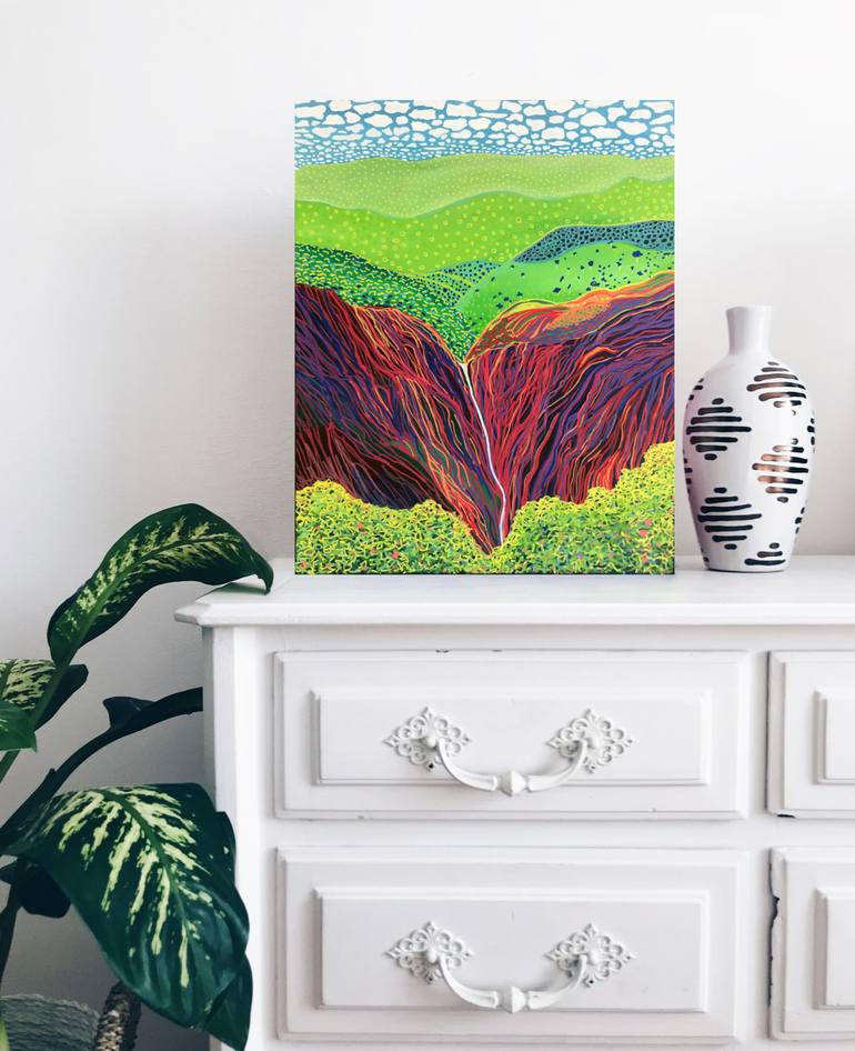 Original Abstract Landscape Painting by Jennifer Bell