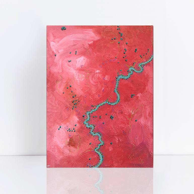 Original Abstract Aerial Painting by Jennifer Bell