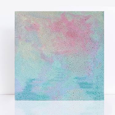 Saatchi Art Artist Jennifer Bell; Painting, “Soft seas I - beach abstract in pinks and blues” #art
