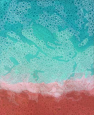 Saatchi Art Artist Jennifer Bell; Painting, “Desert meets the Sea - abstract landscape” #art