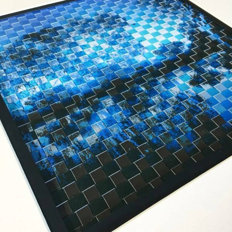 Original Abstract Landscape Collage by Jennifer Bell