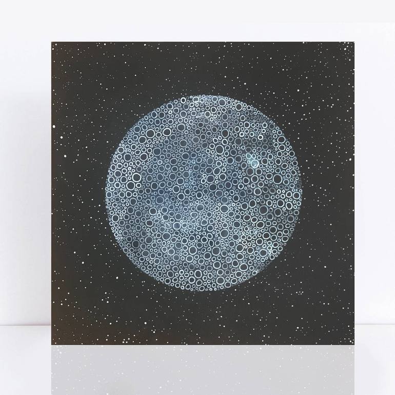 Original Abstract Outer Space Painting by Jennifer Bell