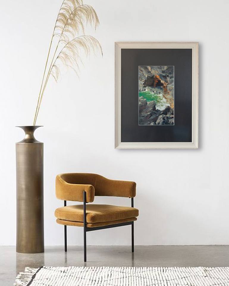 Original Expressionism Landscape Painting by Sergames Art
