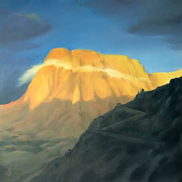 Print of Fine Art Landscape Paintings by Sergames Art