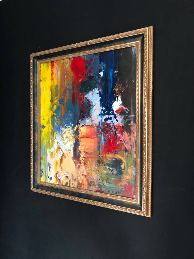 Original Abstract Expressionism Landscape Painting by Sergames Art