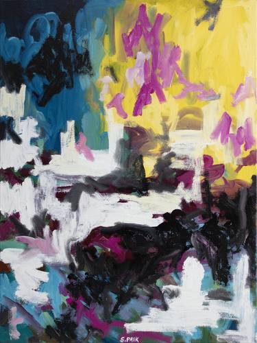 Original Abstract Expressionism Abstract Paintings by Saehyun Paik