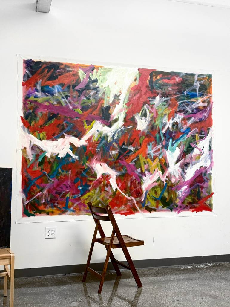 Original Abstract Expressionism Abstract Painting by Saehyun Paik