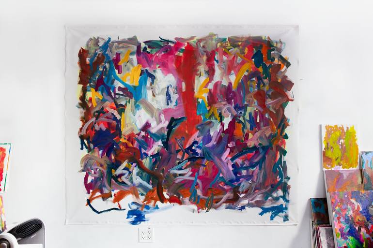 Original Abstract Expressionism Abstract Painting by Saehyun Paik