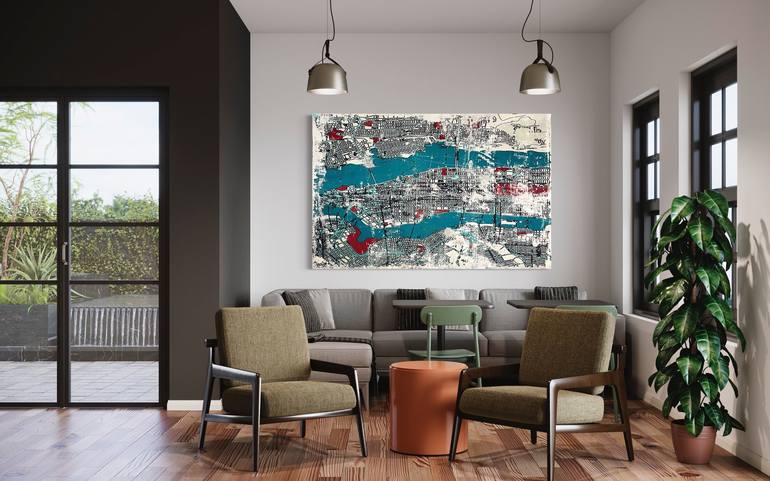 Original Abstract Travel Painting by Robert  Tillberg