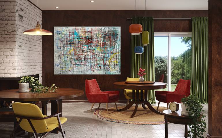 Original Abstract Painting by Robert  Tillberg