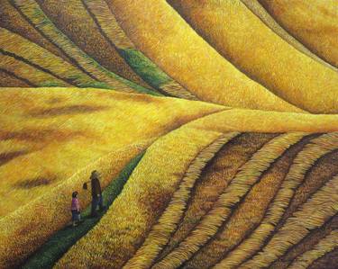 Print of Landscape Paintings by Sudrak Khongpuang