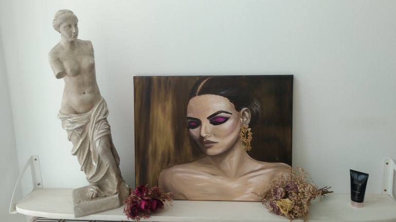 Original Figurative Women Painting by Katha B