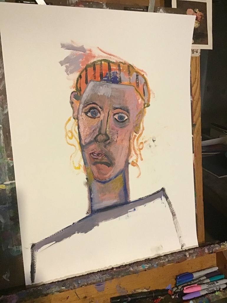 Original Portrait Painting by Carl Bowlby