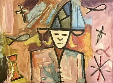 Original Abstract Religion Paintings by Carl Bowlby