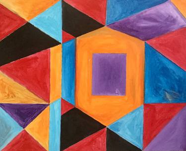 Original Abstract Geometric Paintings by Carl Bowlby