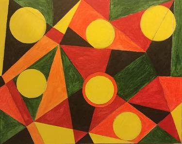 Print of Abstract Geometric Paintings by Carl Bowlby