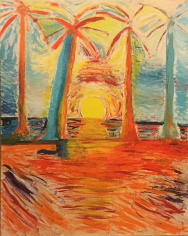 Original Expressionism Beach Paintings by Carl Bowlby