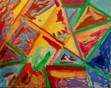 Original Cubism Abstract Paintings by Carl Bowlby