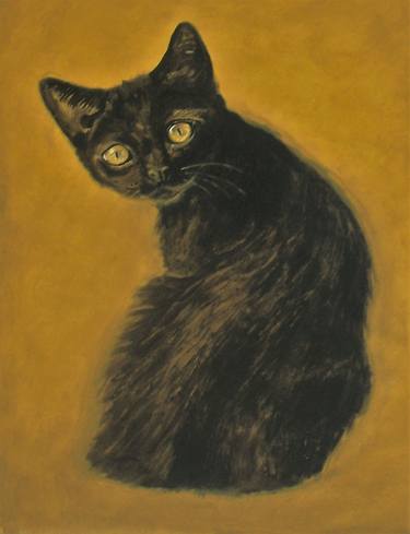 Original Fine Art Cats Paintings by Holly Winters